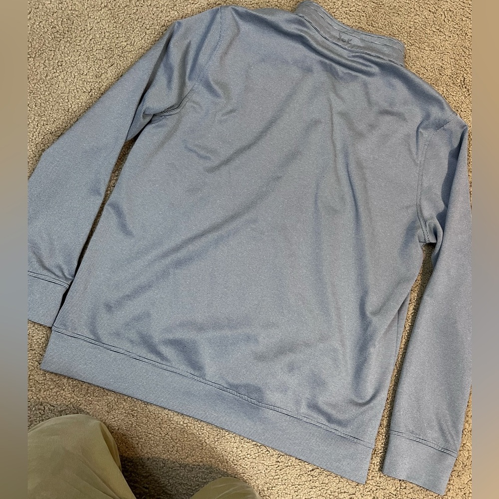 Hickey Freeman Men’s Gray Quarter-Zip Pullover. Large. - Picture 7 of 8